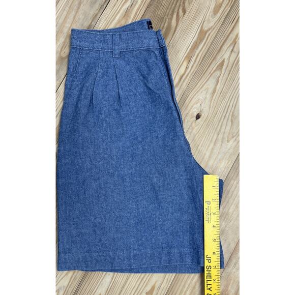 Vintage Lee Jeans Authentic Clothing Pleated Denim High Rise Shorts Size 10 - Picture 6 of 6